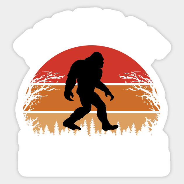 Bigfoot Hunter, Funny Sci-Fi Sasquatch Sassy Cryptid Hunting Sticker by ThatVibe